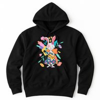 Cute Springtime Guitar Playing Bunny Rabbit Hoodie