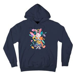 Cute Springtime Guitar Playing Bunny Rabbit Tall Hoodie