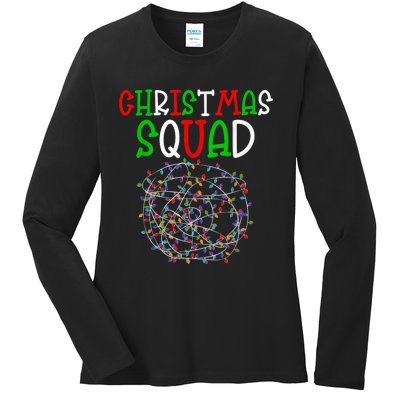 Christmas Squad Graphic - Christmas Crew Ladies Long Sleeve Shirt