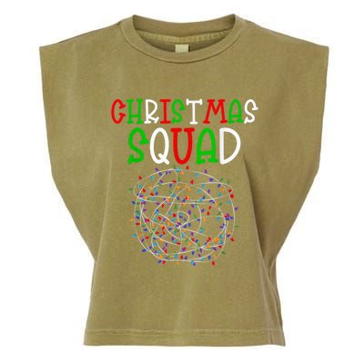 Christmas Squad Graphic - Christmas Crew Garment-Dyed Women's Muscle Tee