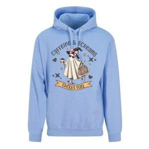 Caffe & Screams Ghouls Fuel Cute Halloween Unisex Surf Hoodie