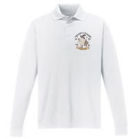 Caffe & Screams Ghouls Fuel Cute Halloween Performance Long Sleeve Polo