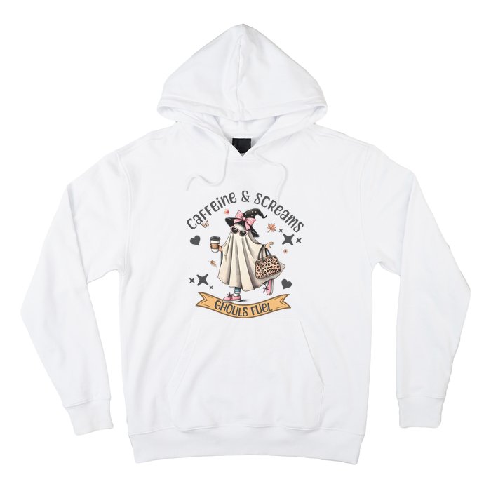 Caffe & Screams Ghouls Fuel Cute Halloween Hoodie