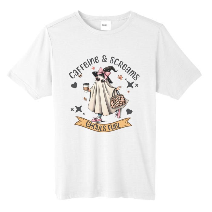 Caffe & Screams Ghouls Fuel Cute Halloween Tall Fusion ChromaSoft Performance T-Shirt