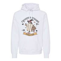 Caffe & Screams Ghouls Fuel Cute Halloween Premium Hoodie