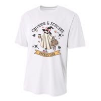 Caffe & Screams Ghouls Fuel Cute Halloween Performance Sprint T-Shirt