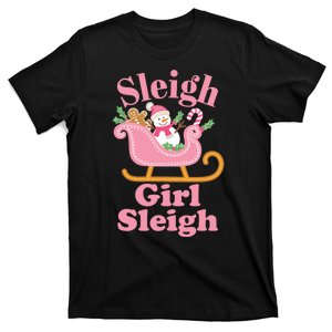 Christmas Sleigh Girl Sleigh Matching Family Xmas T-Shirt