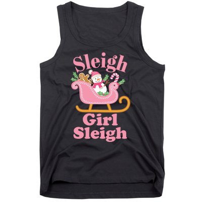 Christmas Sleigh Girl Sleigh Matching Family Xmas Tank Top