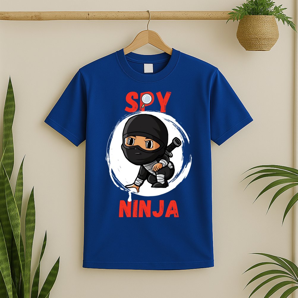 Cool Spy Gaming Ninjas Gamer Boy Girl Kids Spy Ninja Gift T-Shirt