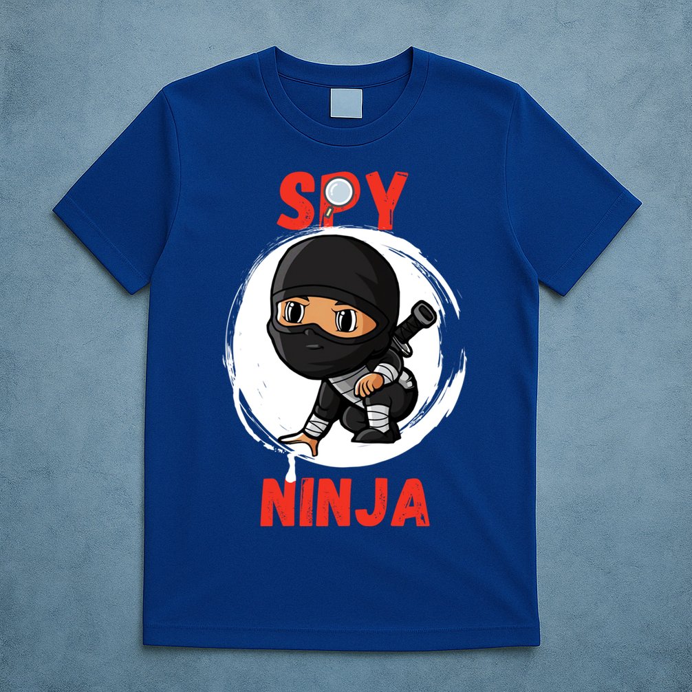 Cool Spy Gaming Ninjas Gamer Boy Girl Kids Spy Ninja Gift T-Shirt