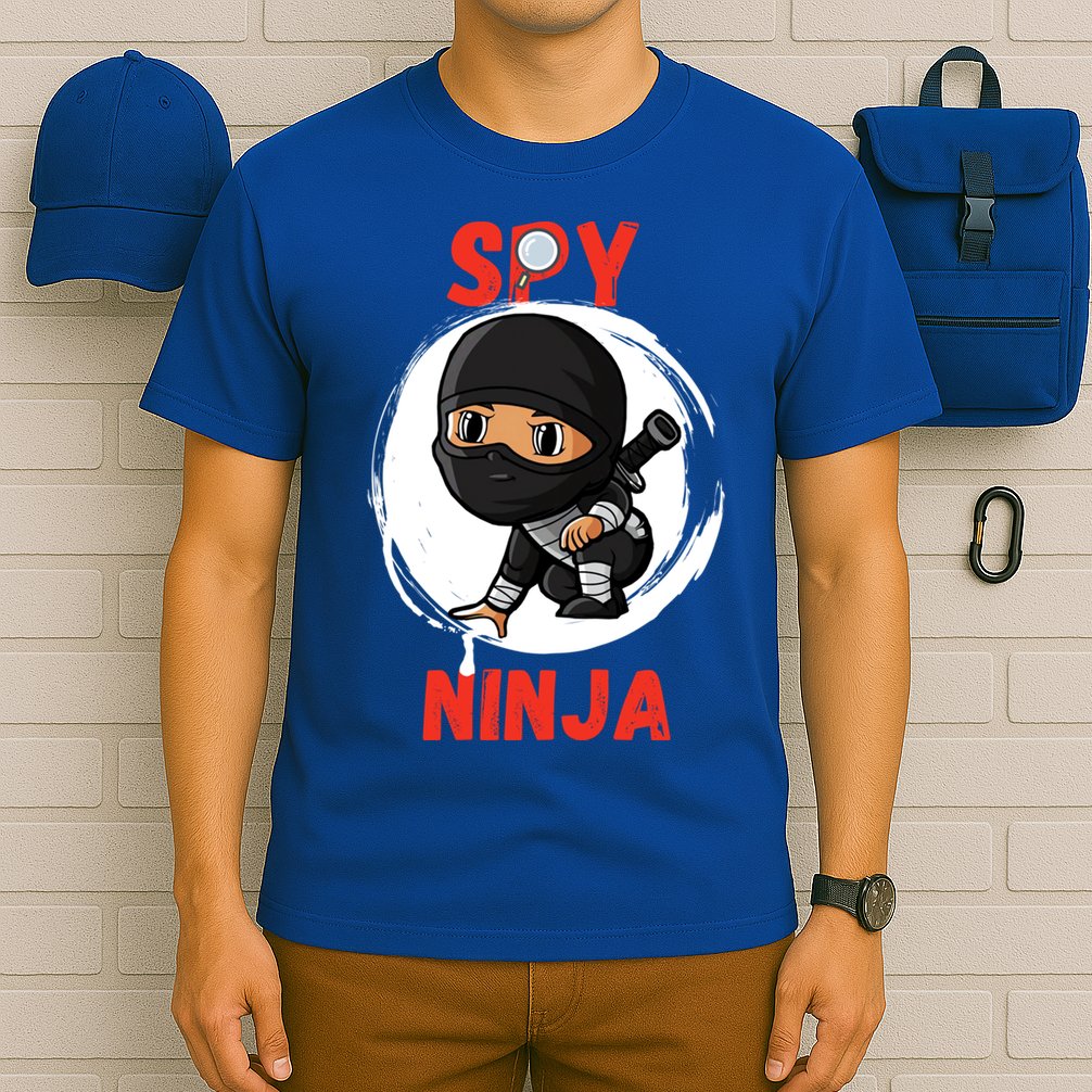 Cool Spy Gaming Ninjas Gamer Boy Girl Kids Spy Ninja Gift T-Shirt