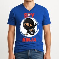 Cool Spy Gaming Ninjas Gamer Boy Girl Kids Spy Ninja Gift V-Neck T-Shirt