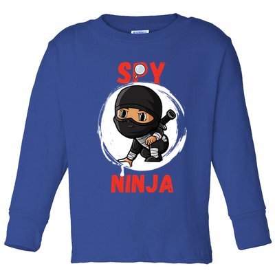 Cool Spy Gaming Ninjas Gamer Boy Girl Kids Spy Ninja Gift Toddler Long Sleeve Shirt