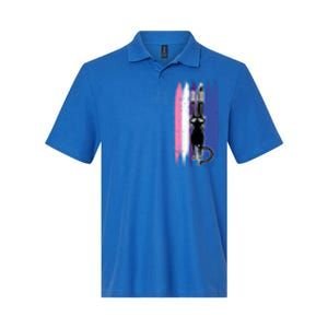 Cat Scratching Genderfluid Pride Kitten Kitty Lgbtq Ally Meaningful Gift Softstyle Adult Sport Polo