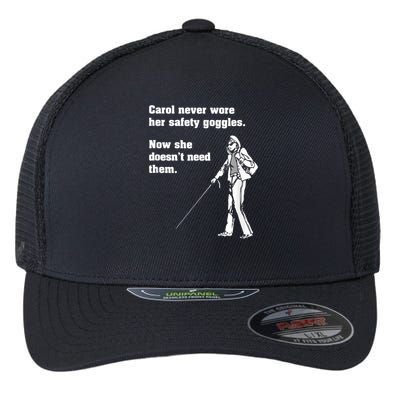 Carol Safety Goggles Funny Science Chemistry Flexfit Unipanel Trucker Cap