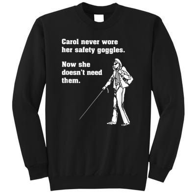Carol Safety Goggles Funny Science Chemistry Sweatshirt