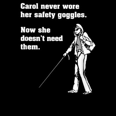 Carol Safety Goggles Funny Science Chemistry T-Shirt