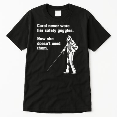 Carol Safety Goggles Funny Science Chemistry Tall T-Shirt