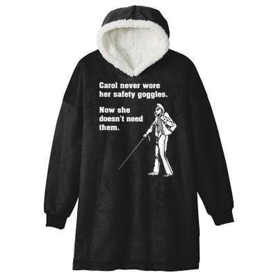 Carol Safety Goggles Funny Science Chemistry Hooded Wearable Blanket