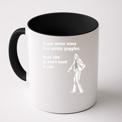 Carol Safety Goggles Funny Science Chemistry Mug