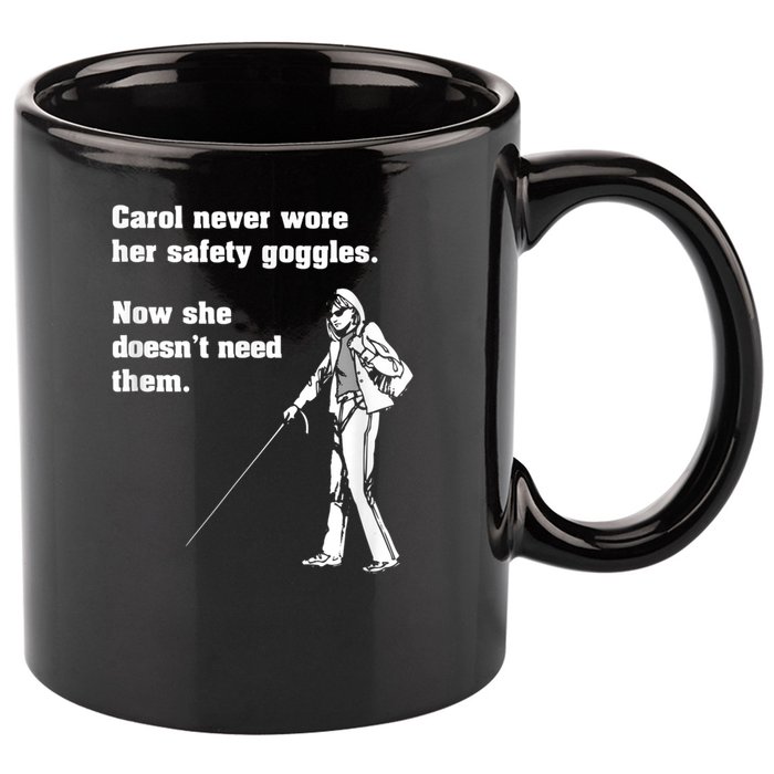 Carol Safety Goggles Funny Science Chemistry 11oz C Handle Ceramic Mug