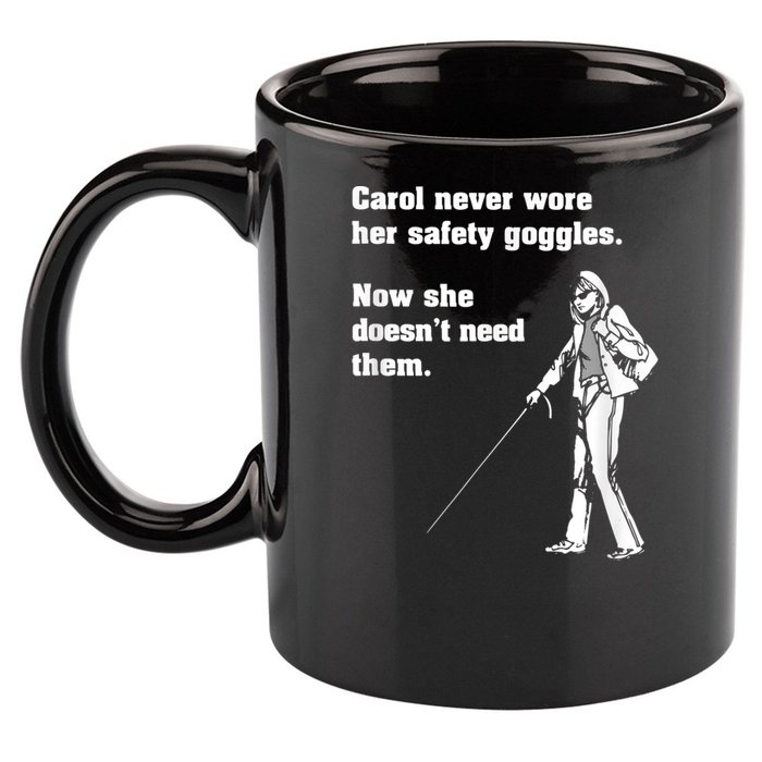 Carol Safety Goggles Funny Science Chemistry 11oz C Handle Ceramic Mug