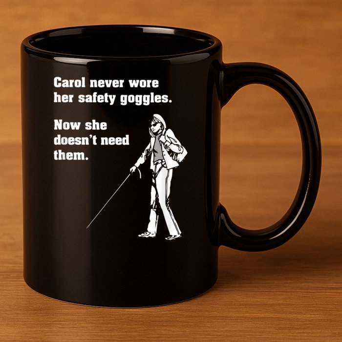 Carol Safety Goggles Funny Science Chemistry 11oz C Handle Ceramic Mug