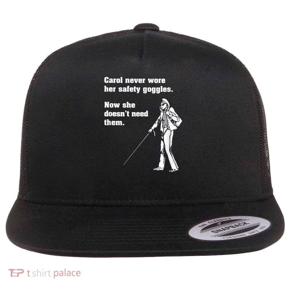 Carol Safety Goggles Funny Science Chemistry Flat Bill Trucker Hat