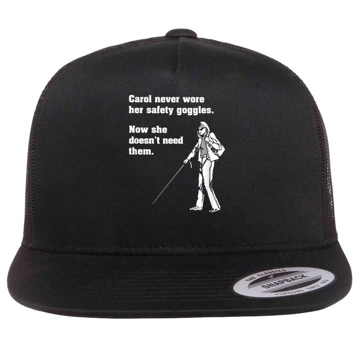 Carol Safety Goggles Funny Science Chemistry Flat Bill Trucker Hat