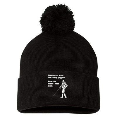 Carol Safety Goggles Funny Science Chemistry Pom Pom 12in Knit Beanie
