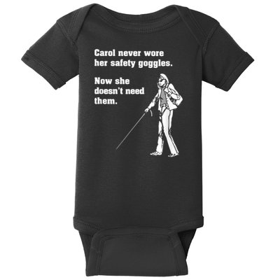 Carol Safety Goggles Funny Science Chemistry Baby Bodysuit