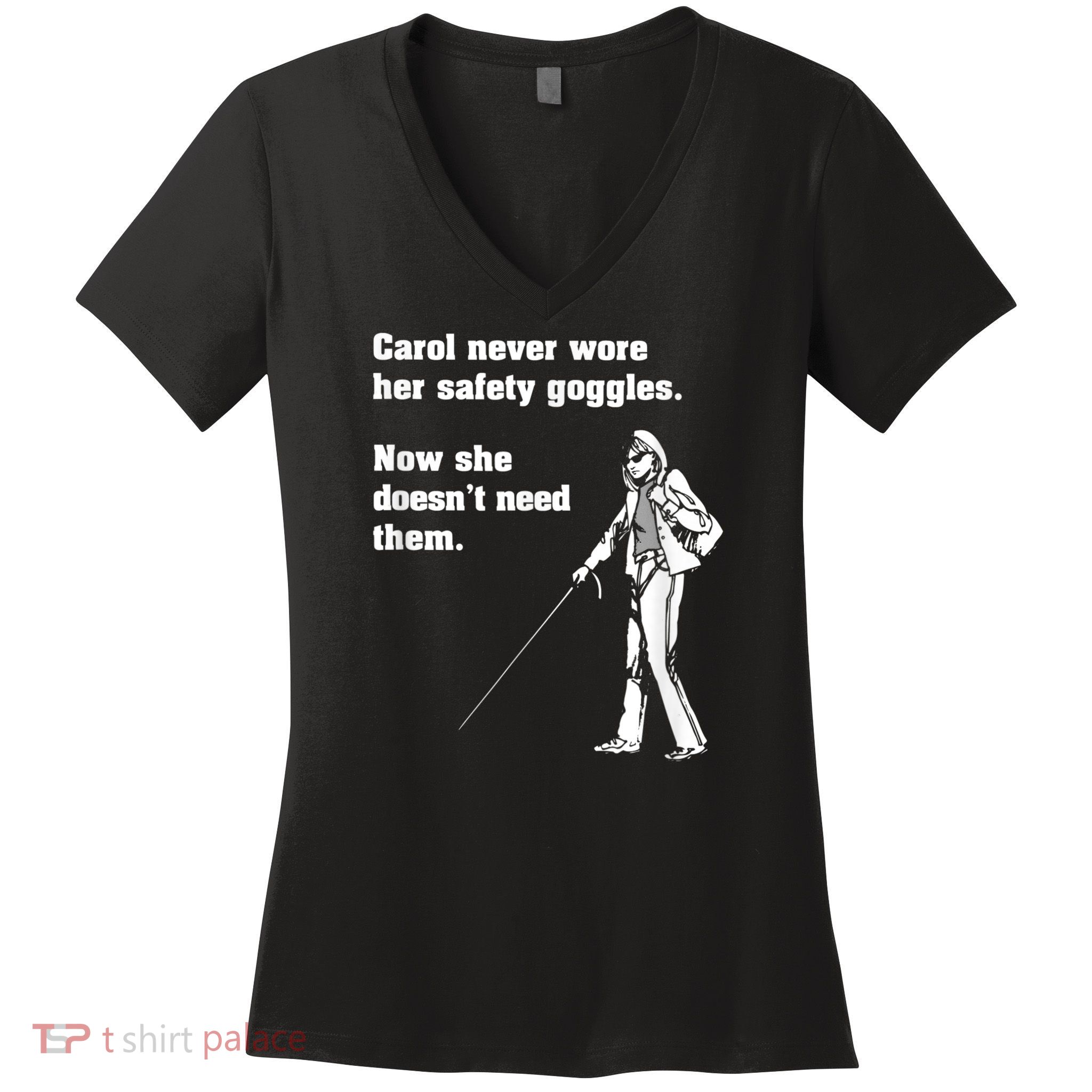 Carol Safety Goggles Funny Science Chemistry Women's V-Neck T-Shirt