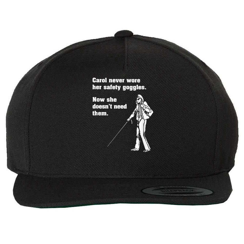 Carol Safety Goggles Funny Science Chemistry Wool Snapback Cap