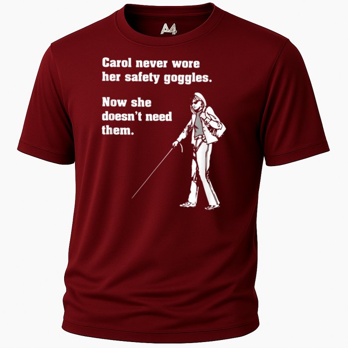 Carol Safety Goggles Funny Science Chemistry Cooling Performance Crew T-Shirt