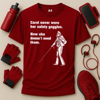 Carol Safety Goggles Funny Science Chemistry Cooling Performance Crew T-Shirt