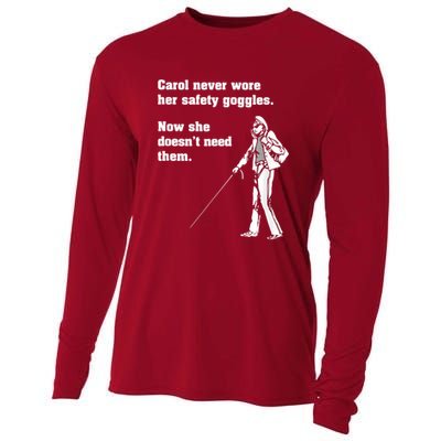 Carol Safety Goggles Funny Science Chemistry Cooling Performance Long Sleeve Crew