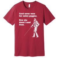 Carol Safety Goggles Funny Science Chemistry Premium T-Shirt