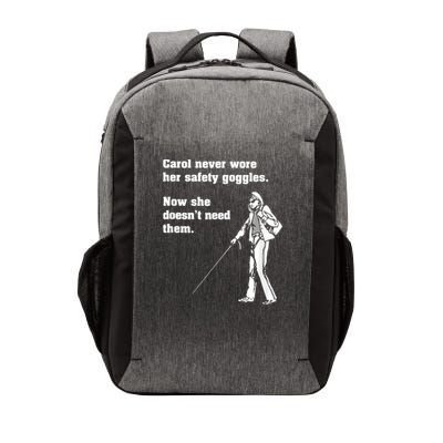 Carol Safety Goggles Funny Science Chemistry Vector Backpack
