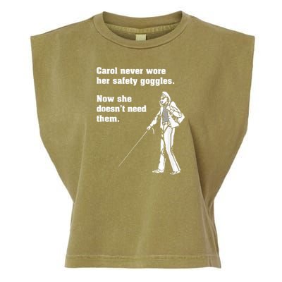 Carol Safety Goggles Funny Science Chemistry Garment-Dyed Women's Muscle Tee