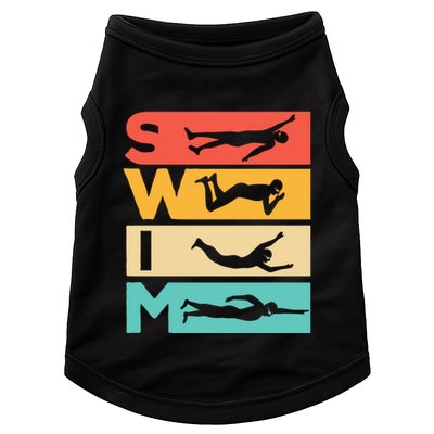 Cute Swimming Gift For Swimmers Doggie Tank