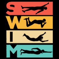 Cute Swimming Gift For Swimmers Cooling Performance Crew T-Shirt