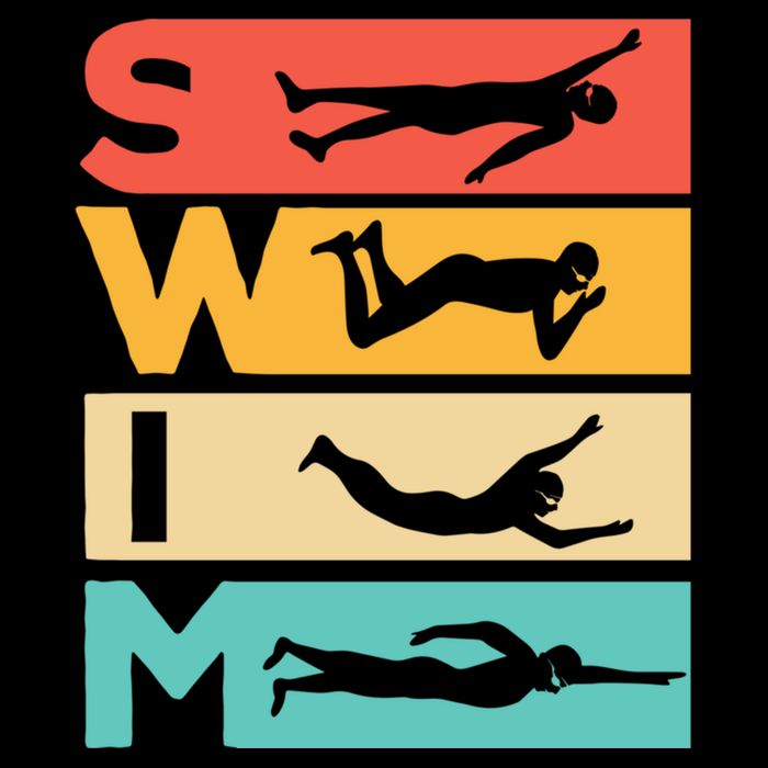 Cute Swimming Gift For Swimmers Cooling Performance Crew T-Shirt