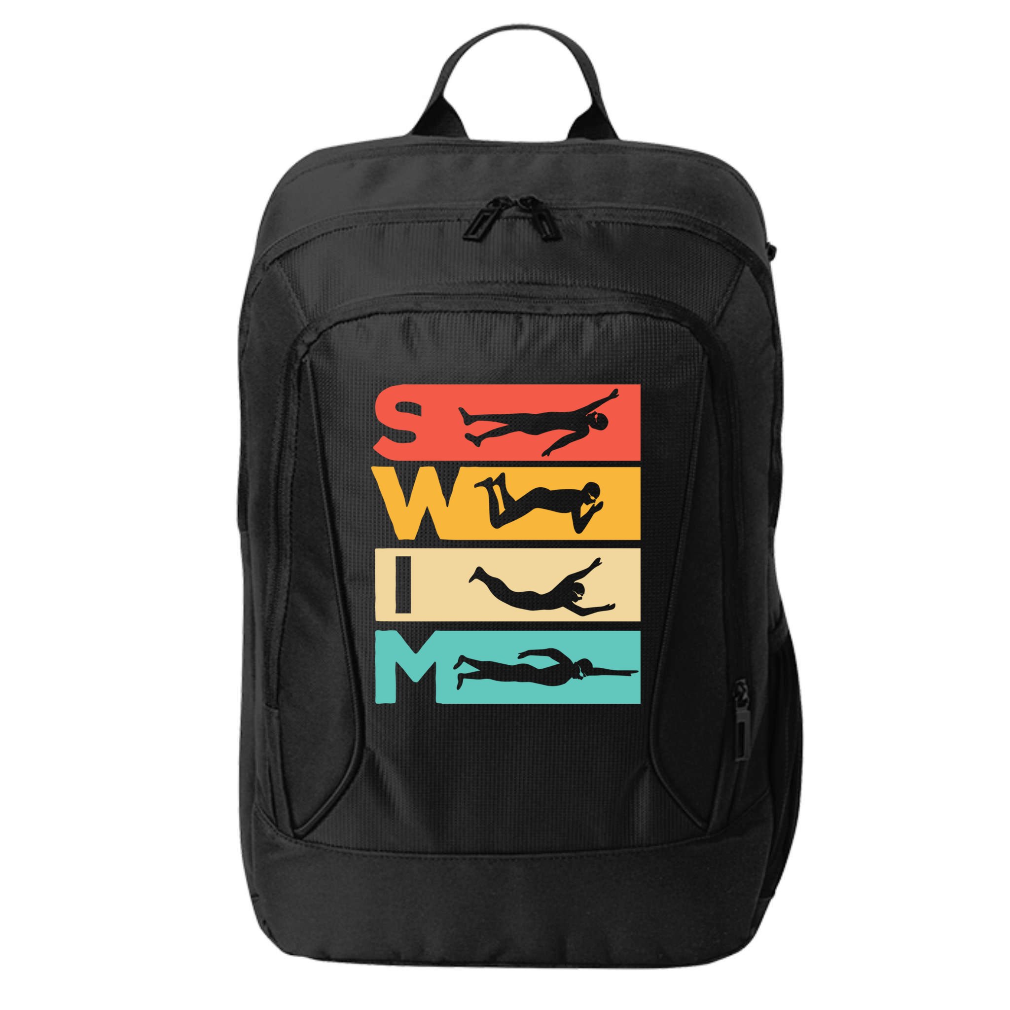 Cute Swimming Gift For Swimmers City Backpack
