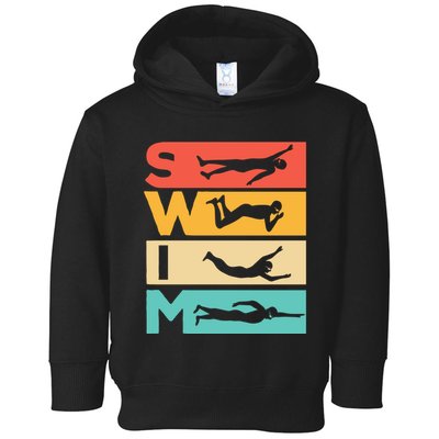 Cute Swimming Gift For Swimmers Toddler Hoodie