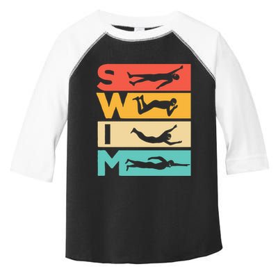Cute Swimming Gift For Swimmers Toddler Fine Jersey T-Shirt