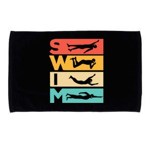 Cute Swimming Gift For Swimmers Microfiber Hand Towel