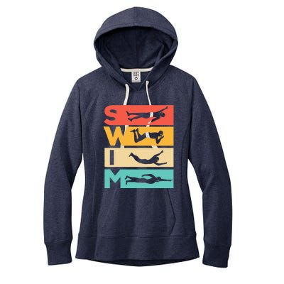 Cute Swimming Gift For Swimmers Women's Fleece Hoodie