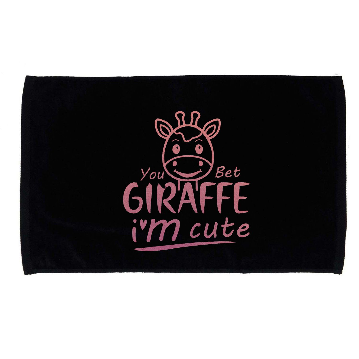 Cute Sarcastic Giraffe Animal Lover You Bet Giraffe Microfiber Hand Towel