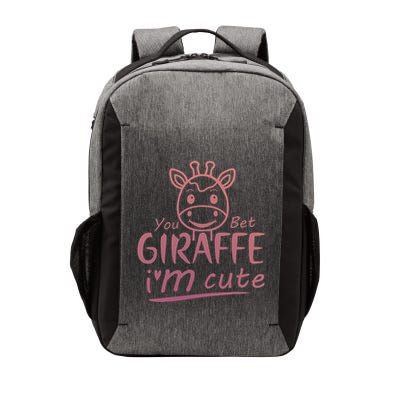 Cute Sarcastic Giraffe Animal Lover You Bet Giraffe Vector Backpack