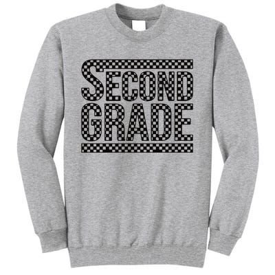 Checkered Second Grade Tall Sweatshirt